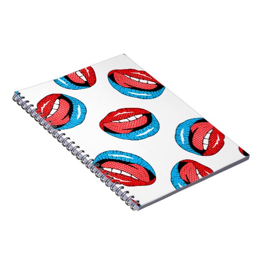 Cartoon Patch Badges: Retro Pop Notitieboek (Rechterzijde)