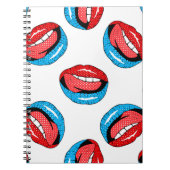 Cartoon Patch Badges: Retro Pop Notitieboek (Voorkant)