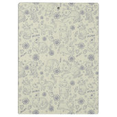 Cartoon patroon met grappige katten klembord (Achterkant)