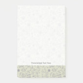 Cartoon patroon met grappige katten post-it® notes (Voorkant)