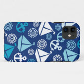 Cartoon Patroon met zeilboten Case-Mate iPhone Case (Achterkant (horizontaal))