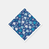 Cartoon Patroon met zeilboten Servet (Hoek)