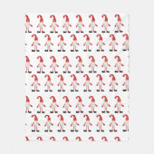 Cartoon Pattern Grey Fleece Deken (Voorkant)