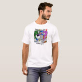 Cartoon Peace Love Schnauzer T-shirt (Voorkant volledig)