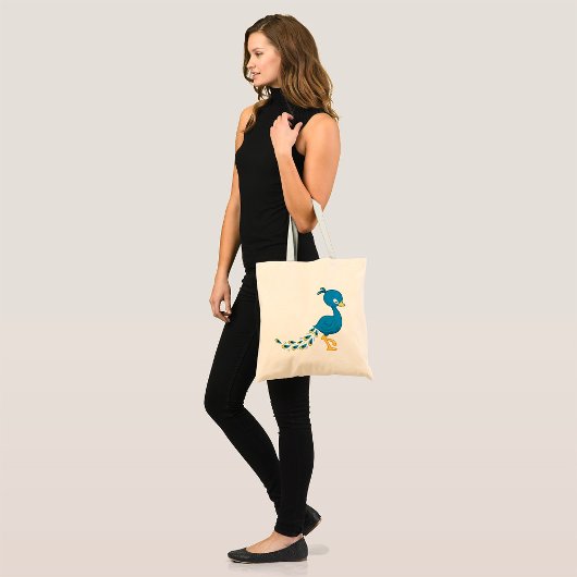 Cartoon Peacock Tote Bag