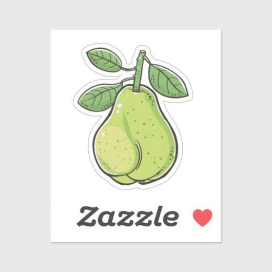 Cartoon pear sticker (Vel)
