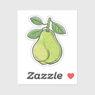 Cartoon peer sticker