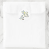 cartoon pegasus ronde sticker (Tas)