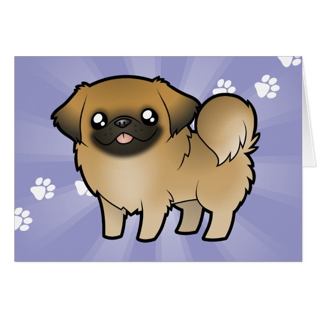 Cartoon Pekeingese (puppy cut) (Voorkant Horizontaal)