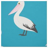 Cartoon Pelican Print Pattern Stof (Swatch)
