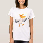 Cartoon Pelican T-shirt (Voorkant)