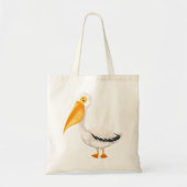 Cartoon Pelican Tote Bag (Voorkant)
