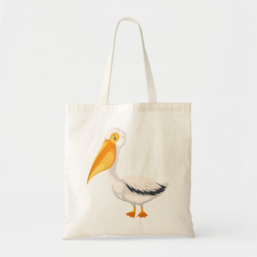 Cartoon Pelican Tote Bag (Voorkant)