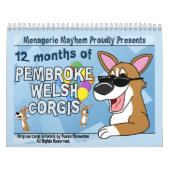 Cartoon Pembroke Welsh Corgi Calendar (2011) Kalender (Hoes)