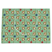 Cartoon Pembroke Welsh Corgi Large Cadeautasje (Voorkant)