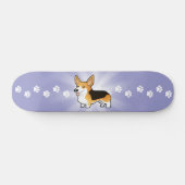 Cartoon Pembroke Welsh Corgi Persoonlijk Skateboard (Horizontaal)