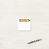 Cartoon Pencil Illustratie Jouw naam's Notes (Op bureau)