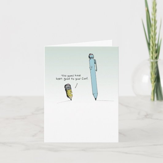 Cartoon Pencils Kaart (Voorkant)