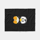 Cartoon Penguin Fleece Deken (Voorkant (Horizontaal))