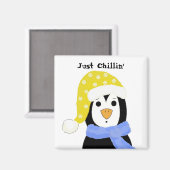 Cartoon Penguin Magneet (Voorkant / Achterkant)