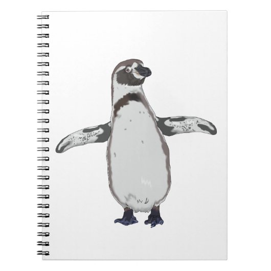 Cartoon Penguin Notitieboek (Voorkant)