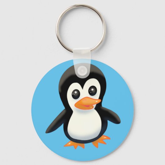 Cartoon Penguin Sleutelhanger (Voorkant)