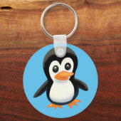 Cartoon Penguin Sleutelhanger (Voorkant)
