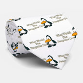 Cartoon Penguin Stropdas (Opgerold)