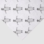 Cartoon Penguin Tissuepapier (Detail)