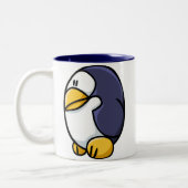 Cartoon Penguin Tweekleurige Koffiemok (Links)