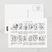 Cartoon Pere Noel van Henriet Feestdagenkaart (Voorkant / Achterkant)