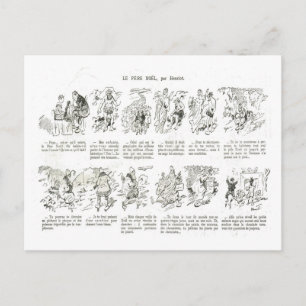 Cartoon Pere Noel van Henriet Feestdagenkaart