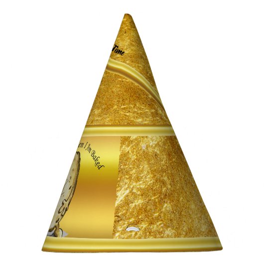 cartoon personage aardappel met grote ogen 1 feesthoedjes (Rechts)