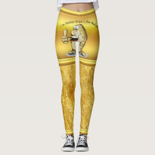 cartoon personage aardappel met grote ogen 1 leggings
