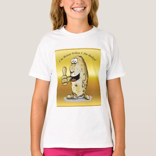 cartoon personage aardappel met grote ogen 1 t-shirt (Voorkant)