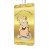 cartoon personage aardappel met grote ogen 2 luchtverfrisser (Links)