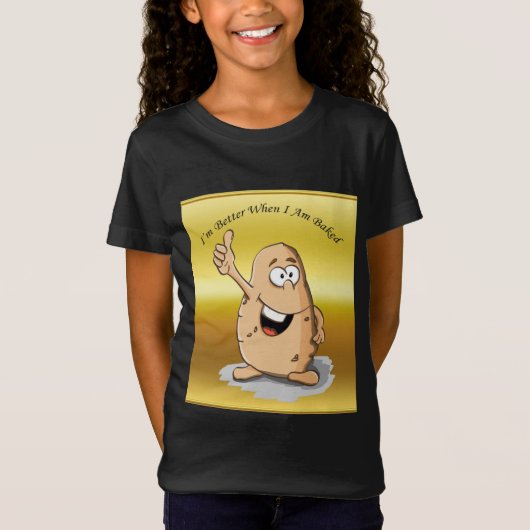 cartoon personage aardappel met grote ogen 2 t-shirt (Voorkant)