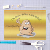 cartoon personage aardappel met grote ogen 2 tissuepapier (Craft)