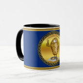 cartoon personage aardappel met grote ogen 3 mok (Voorkant links)