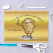 cartoon personage aardappel met grote ogen 3 tissuepapier (Craft)