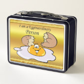 cartoon personage frituurde eicel met grote glimla (Achterkant)