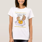 cartoon personage frituurde eicel met grote glimla t-shirt (Voorkant)