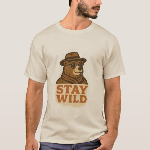 Cartoon personage in Grunge stijl T-shirt