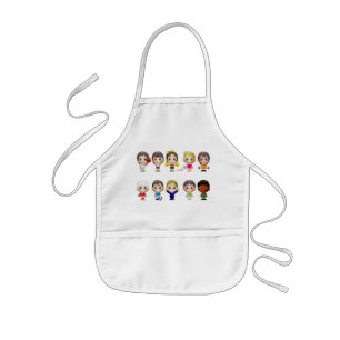 Cartoon personages kinder apron. kinder schort