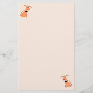 Cartoon perzikshond Cheeky Dog-perzikwaren Briefpapier