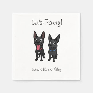 Cartoon Pet cocktail servet