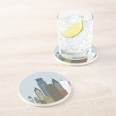 Cartoon Philadelphia Zandsteen Onderzetter (Zijkant)