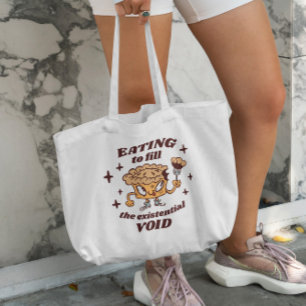 Cartoon Pie Funny Quote Canvas tas