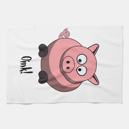 Cartoon Pig American MoJo Kitchen Towels Theedoek (Horizontaal)
