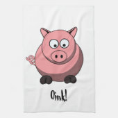 Cartoon Pig American MoJo Kitchen Towels Theedoek (Verticaal)